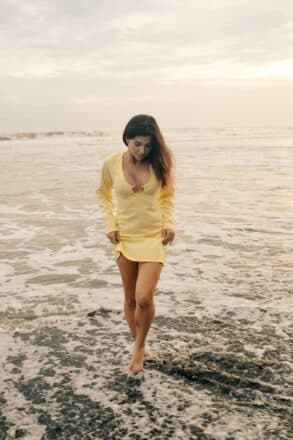 ROBE LISA YELLOW BUTTER